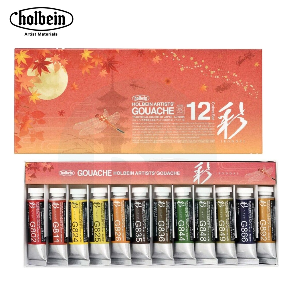 

Holbein Artists’ Irodori Gouache - Autumn Set of 12 x 15ml