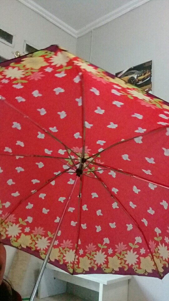 Payung Lipat 3 Kembang Murah Motif Bunga Lucu Cakep Merk Nagoya Fujisan