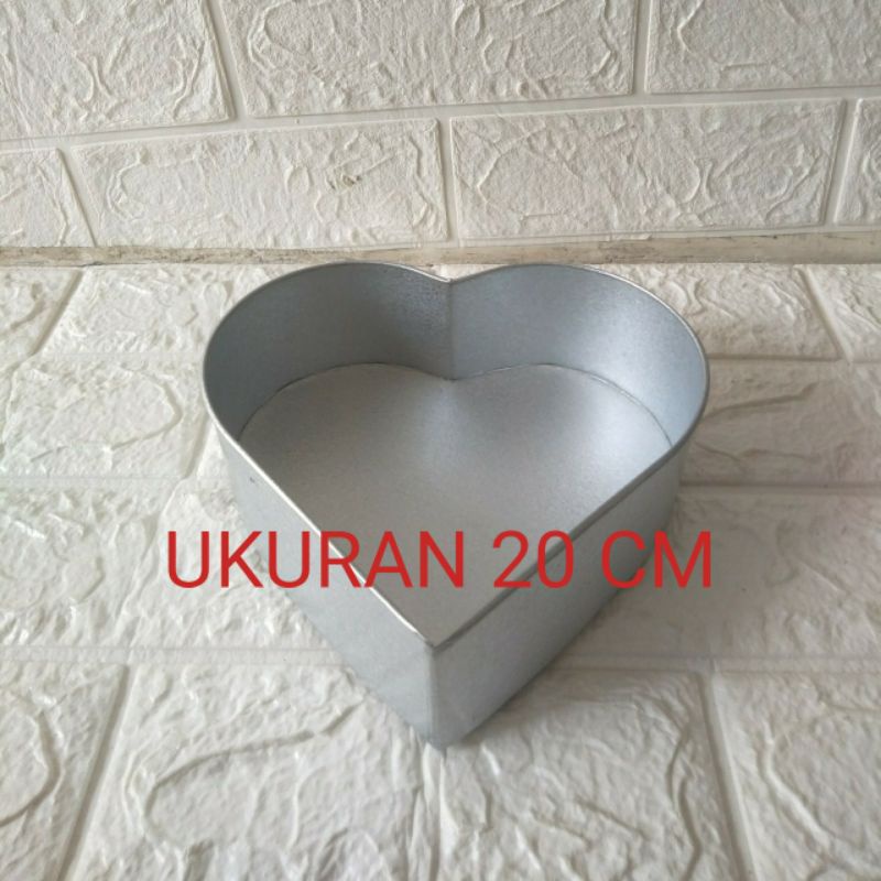 Peralatan Dapur Loyang Kue bolu Love Anti lengket Bahan Tebal Ukuran 18 20 22 Cm