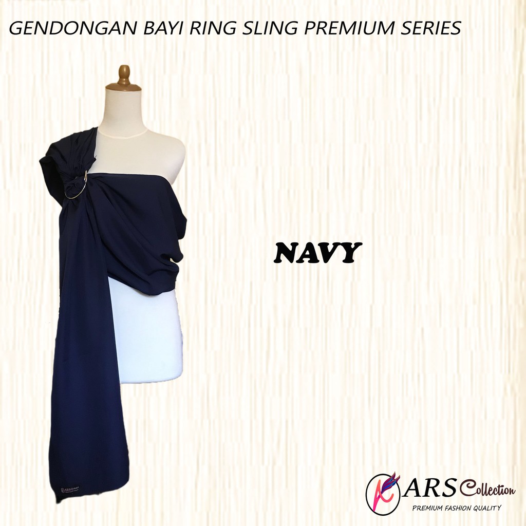 Gendongan Bayi Ring Sling Tanpa Celah Premium Series Bahan Linen Rami