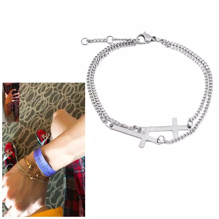 GG0291 - Gelang Tangan Pria Kpop Korea BTS EXO NCT DAY6 SKZ GOT7 Daniel Enhypen Treasure Day6 BigBang Blackpink Twice Red Velvet Itzy Ive Aespa Loona New Jeans Stayc