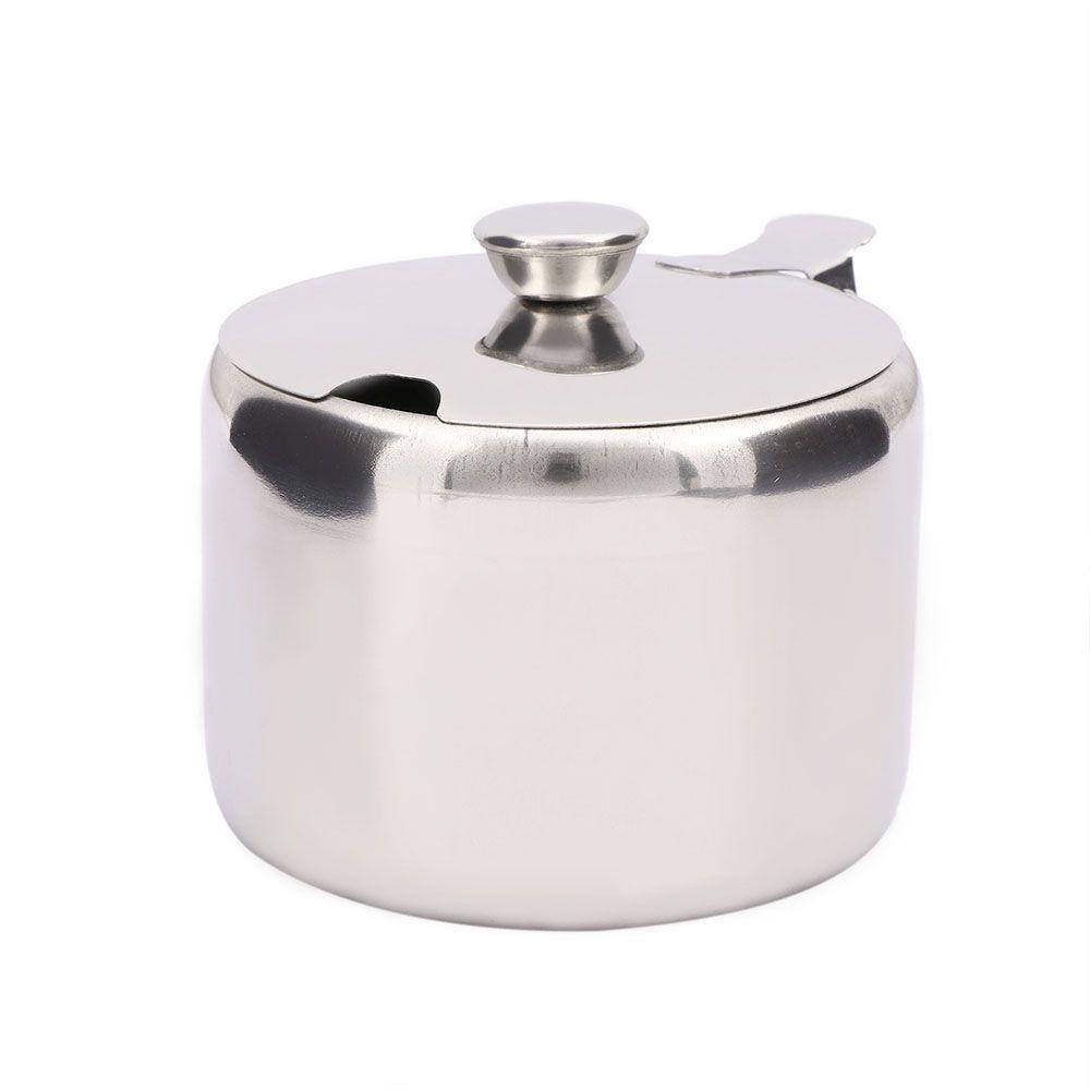 【 ELEGANT 】 Toples Penyimpanan Perlengkapan Dapur Mini Wadah Gula Dengan Tutup Dengan Sendok Panci Bumbu Non Magnet