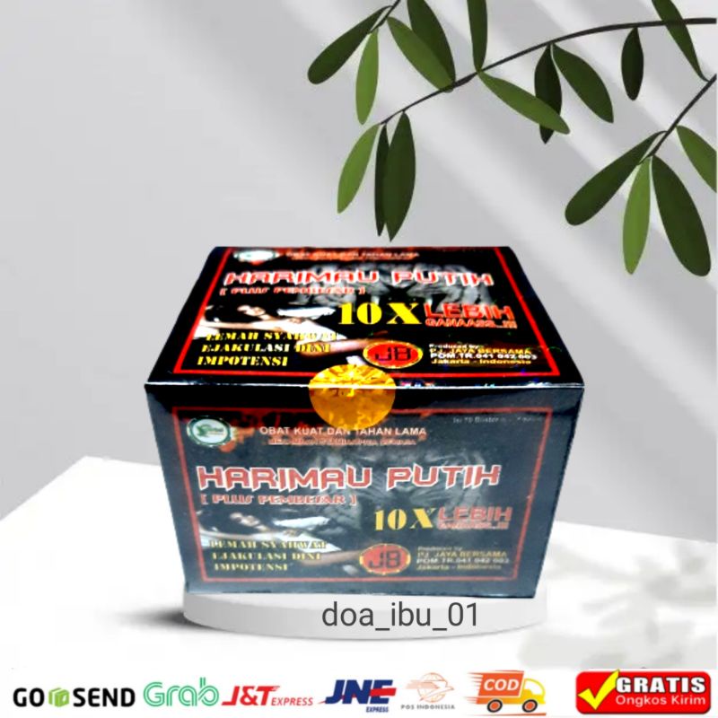 Harimau putih kapsul 10x Asli