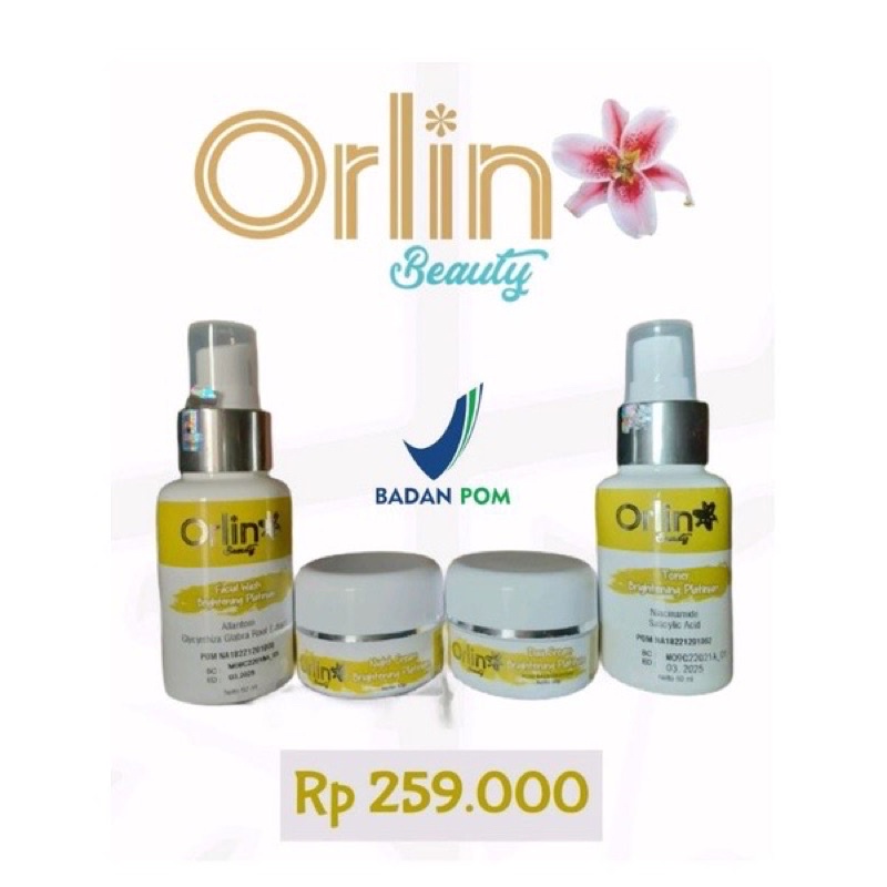 ORLIN BEAUTY SKINCARE BPOM CREAM BUMIL BUSUI WHITENING PLATINUM ORLIN BEAUTY
