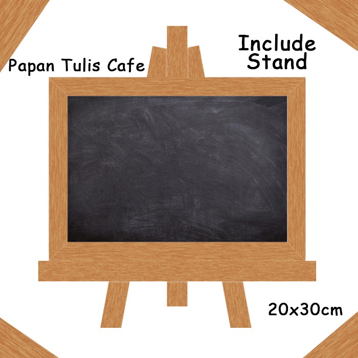 

Papan Tulis Cafe Ukuran 20x30 cm termasuk stand