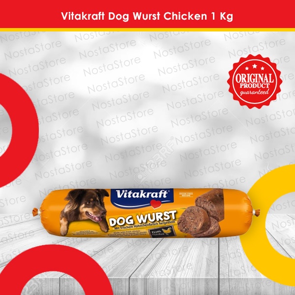 Vitakraft Dog Wurst Chicken / Sosis Makanan Anjing 1 Kg