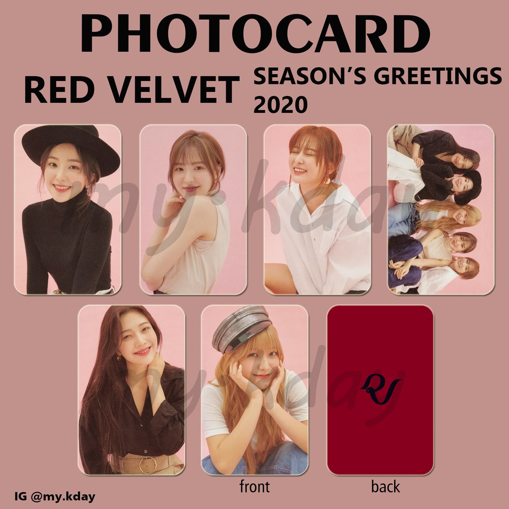 PC-0282, Unofficial Photocard Red Velvet Season's Greetings 2020 2 sisi