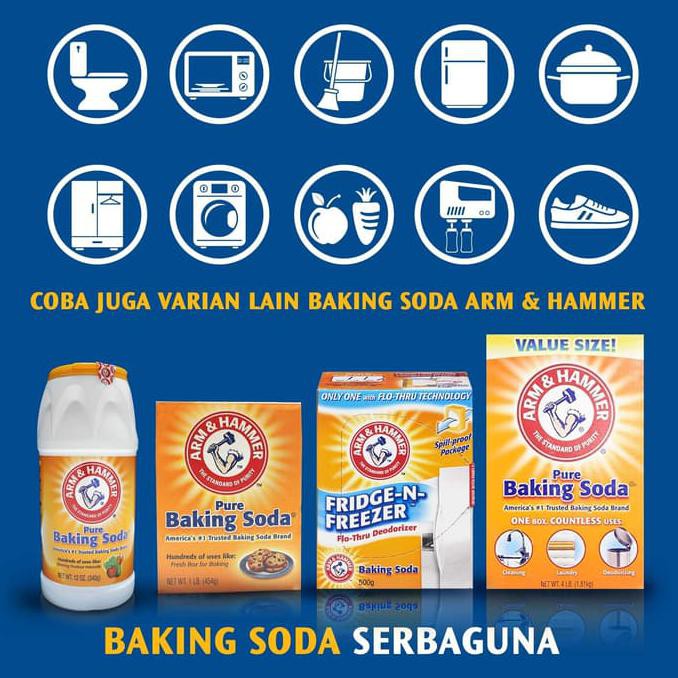 

A47D0 Baking Soda Merk Arm & Hammer Baking Soda 454Gr