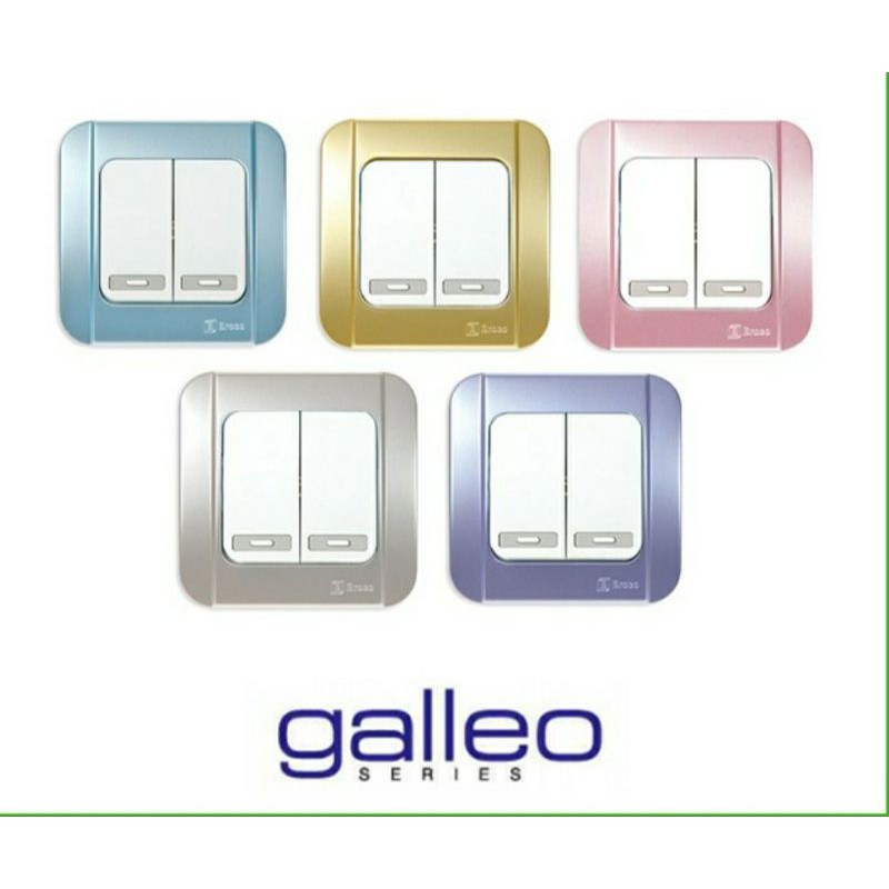 Saklar Seri Broco/Double Switch Broco Warna