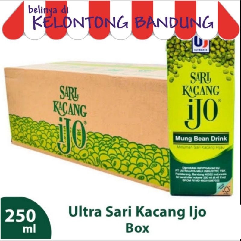 

Ultra Sari Kacang Ijo Hijau 250 ml per dus / box / karton