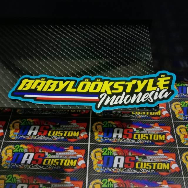 Sticker printing BABYLOOKSTYLE , STICKER THAILOOK, BABYLOOK minim pembelian produk harus 20rb