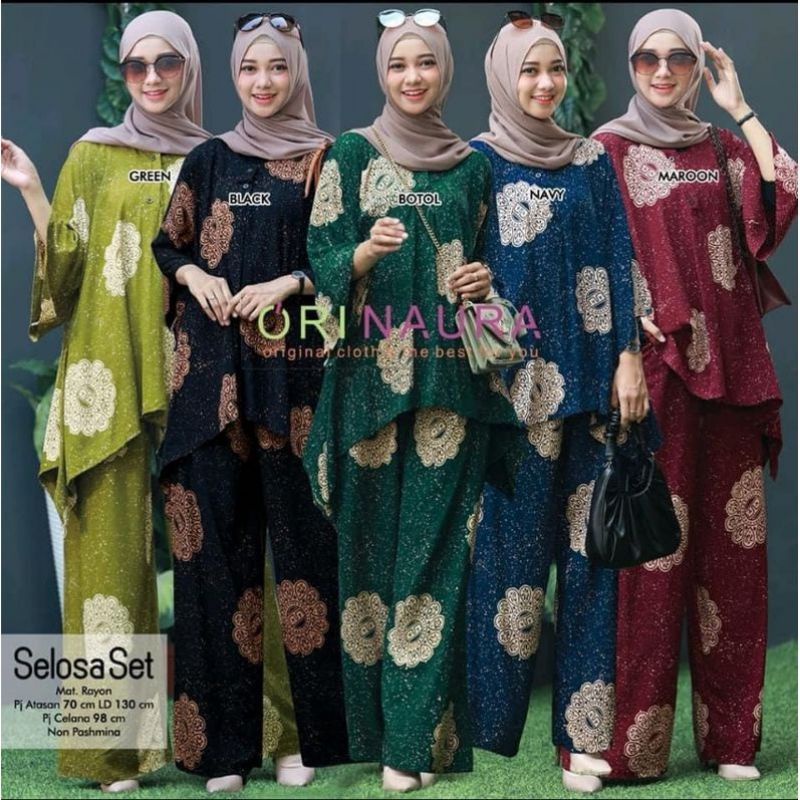 SETELAN WANITA SELOSA SET ORI NAURA