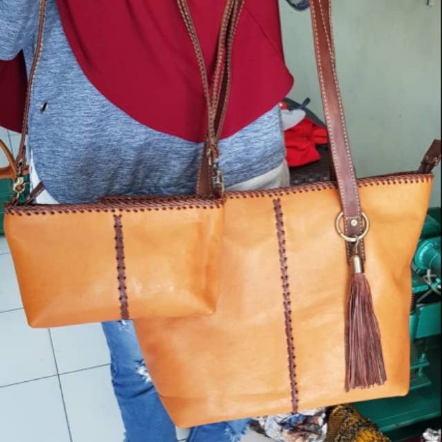 Tas Tote Kulit Sapi