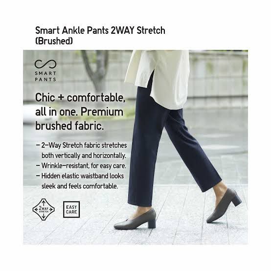 Uniqlo Smart Ankle 2 Ways Stretch Pants