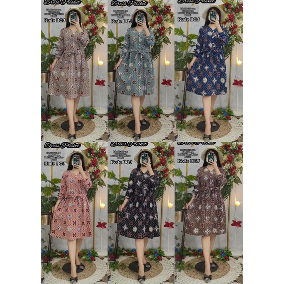 Tunik voxy motif dress voxy cantik BGJ