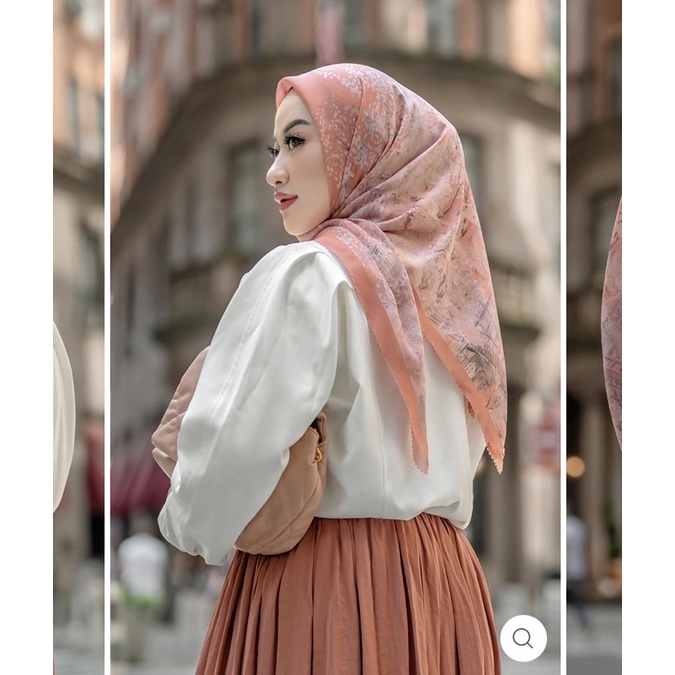Buttonscarves x Allysa Hawadi New York 3 Courage Voal Square - NOMAD