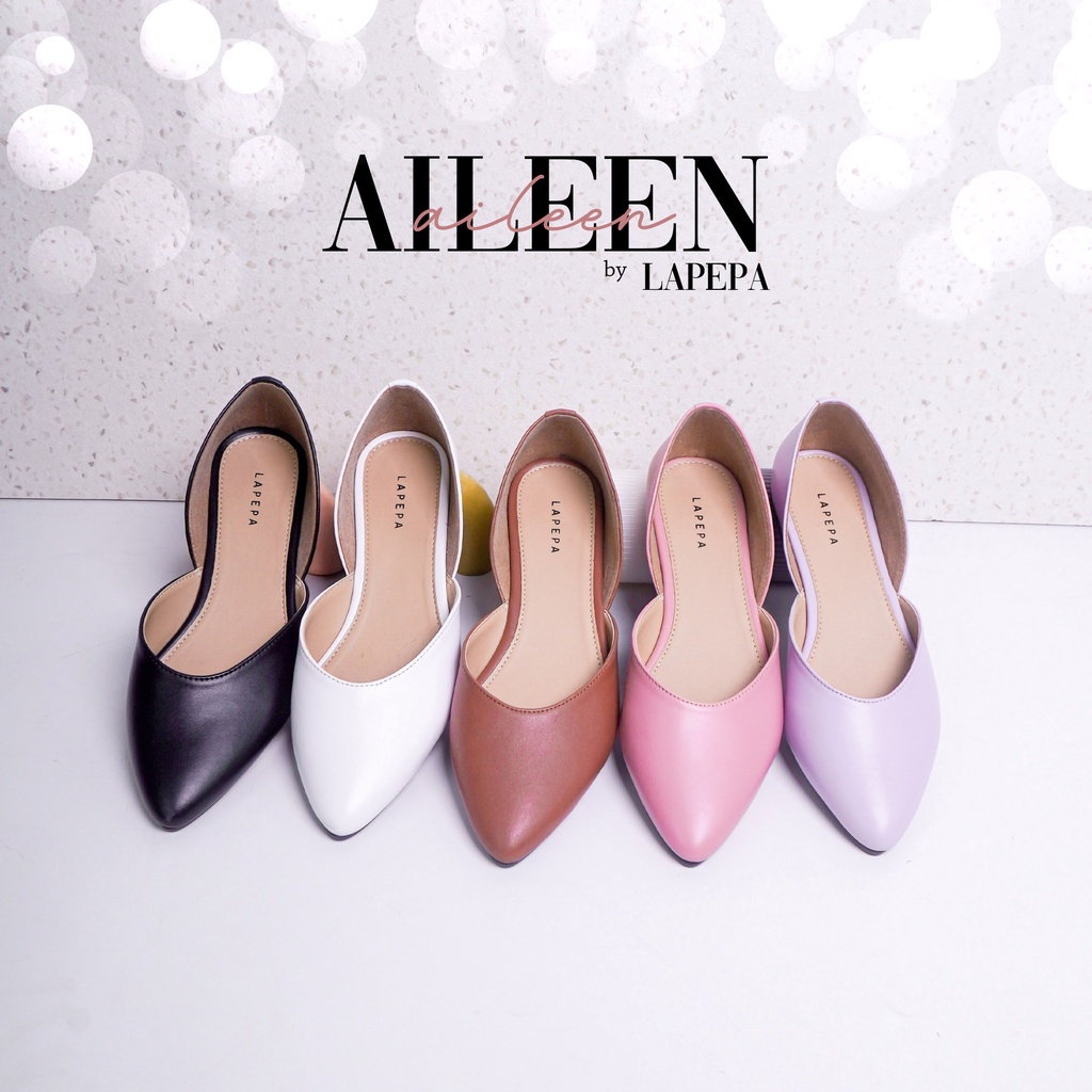 AVLINSTORE - tipe AILEEN Sepatu Flat Shoes Wanita Sepatu Kantor Casual Kekinia