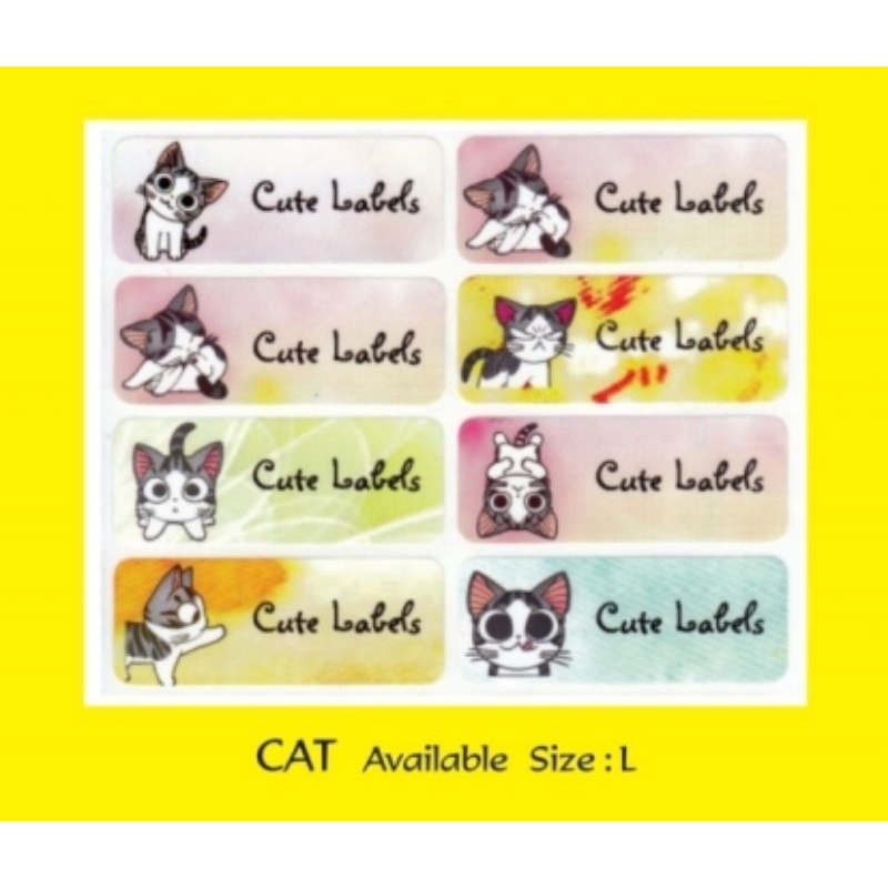 

Label Nama Import Waterproof "CAT" Uk.L 42 pcs