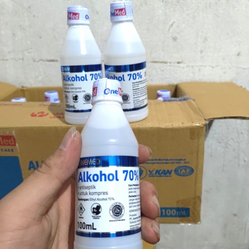 Alkohol 70% 100ML Antiseptik Onemed - PERPCS