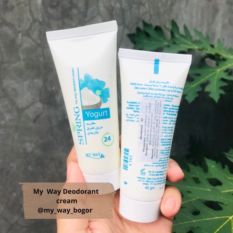 Deodorant Cream Yogurt My Way