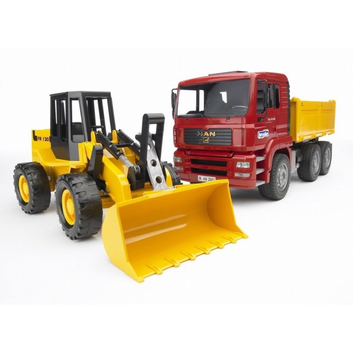 Jual Bruder 2752 Man Tga Construction Truck & Fr 130 Articulated Road  Loader Indonesia|Shopee Indonesia