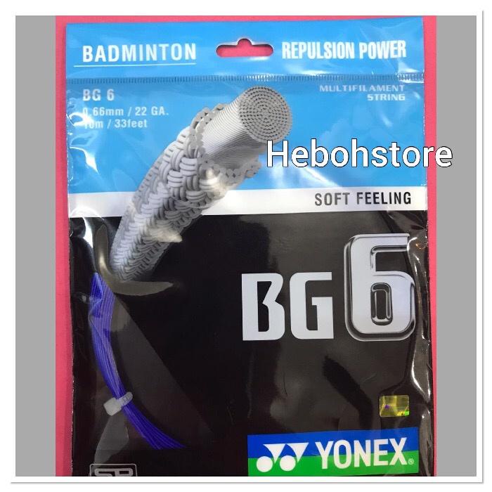 Raket / Senar Badminton/Senar Raket Yonex Bg 6 Original Sunrise Kualitas Terbaik