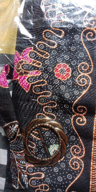 Stelan Kebaya Brukat Super Jumbo Fitrah Kombi Rok Lilit Batik Super Jumbo