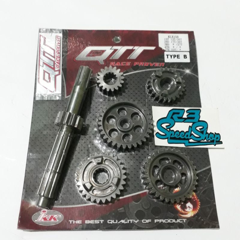 Gigi Rasio KLX DTracker 150 QTT IKK Type B - Gear Ratio KLX Type B QTT