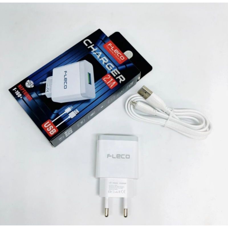 Travel Charger Fleco F-160 Casan Fleco F160 F-160+ 1Usb 2.1A USB Android Micro