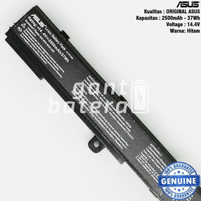 Baterai Ori Asus X451 X451C X451CA X551 X551C X551CA D550 A41N1308