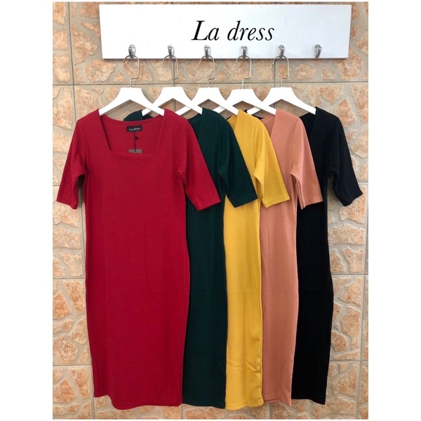 DRESS MODEL KOTAK LENGAN SESIKU LA DRESS BANGKOK (DRLD280)