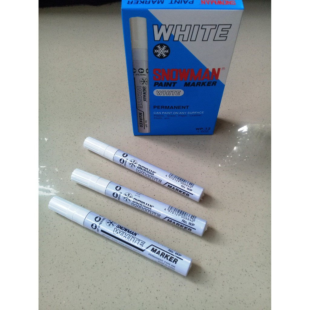 

Spidol Snowman Permanent Paint Marker White - Snowman WP-12