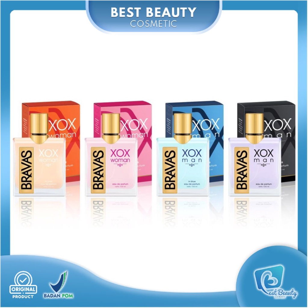 ★ BB ★  BRAVAS Eau De Parfum XOX Man Woman 100ml - Parfum Pria Wanita | HALAL Perfume Spray - EDP