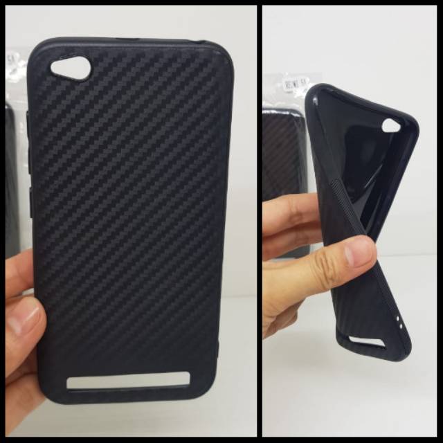 Soft Case Redmi 5A 5.0 inchi Black TPU Fiber Carbon Xiaomi Redmi 5A Prime Casing Xiaomi 5A Redmi5A