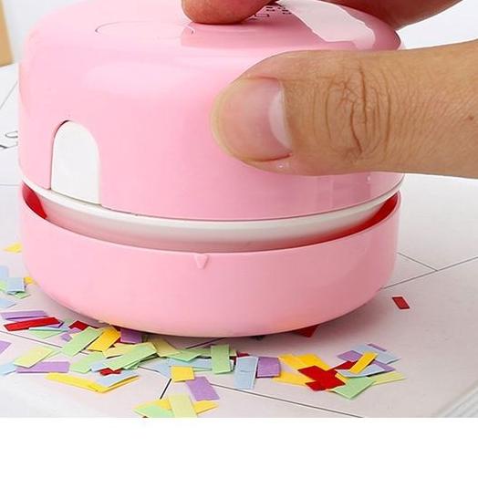 MINI MACARON DESKTOP VACUUM CLEANER PORTABLE ALAT PENYEDOT DEBU MINI VACUUM MEJA VAKUM