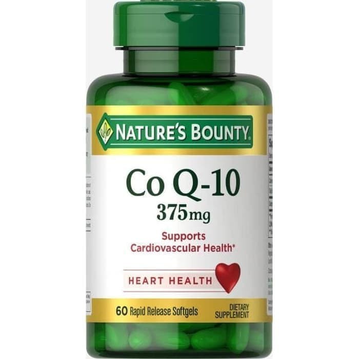 Natures Bounty Co Q10 375 mg isi 60 Softgels coq10 375 mg Shopee