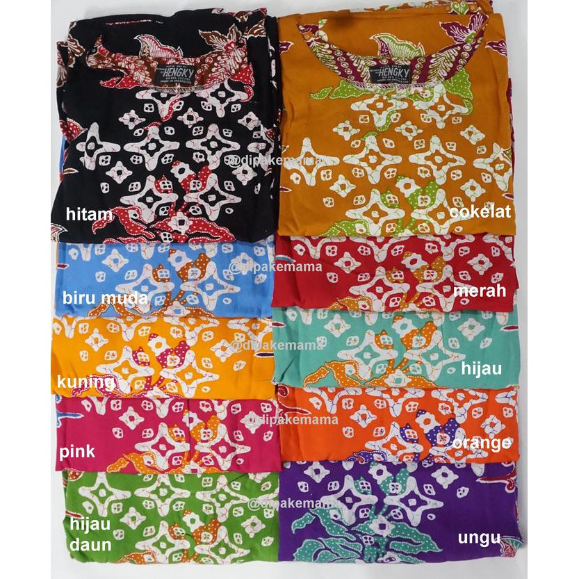 DASTER HENGKY DASTER KALONG DASTER IBU MOTIF CETAKAN - BIRU MUDA