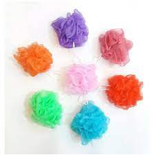 Spons Mandi Warna Warni Shower Puff Spons Mandi Bath Sponge