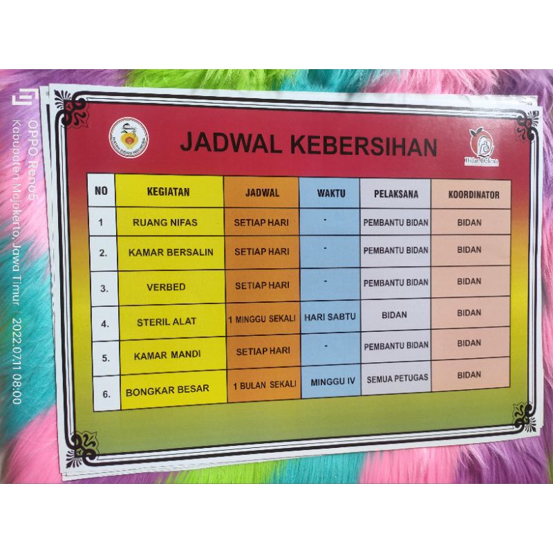 

aposter Jadwal Kebersihan