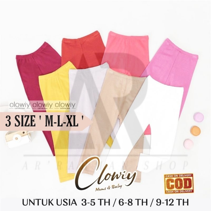 12.12 AR Legging Anak Usia 3th-9th-12th M-L-XL / Legging Anak Perempuan / Legging Anak Laki