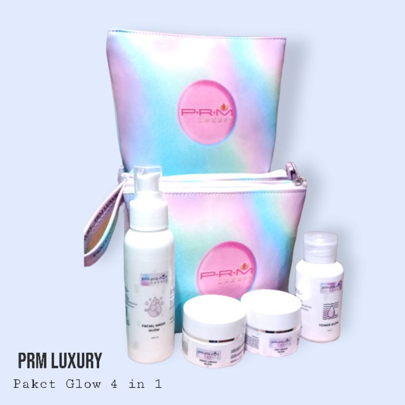 paket p.r.m glow luxury BPOM ( kemasan baru )