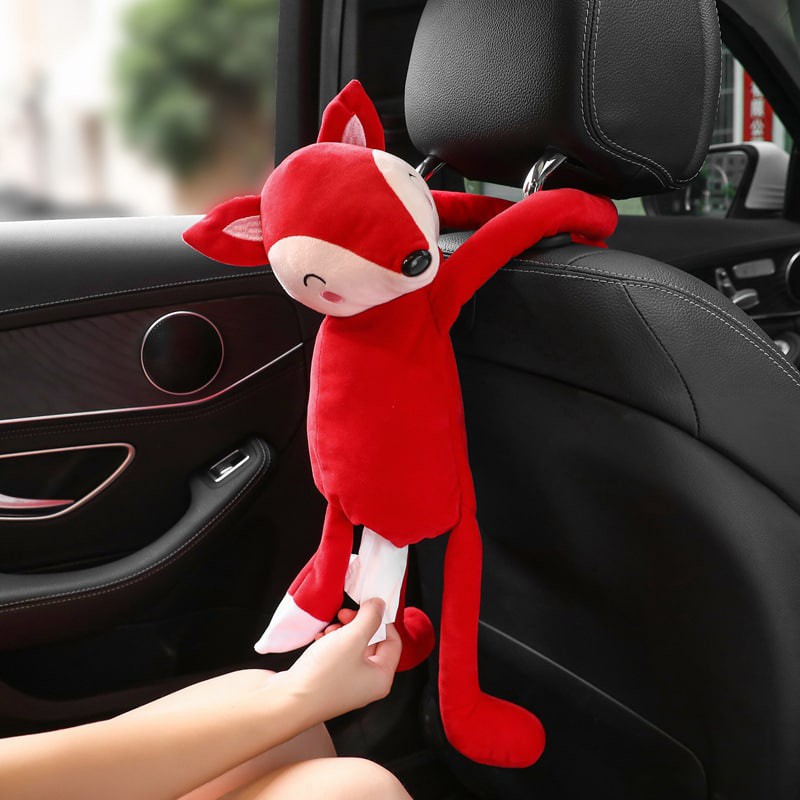 kotak tisu mobil lucu monyet fox bunny unicorn