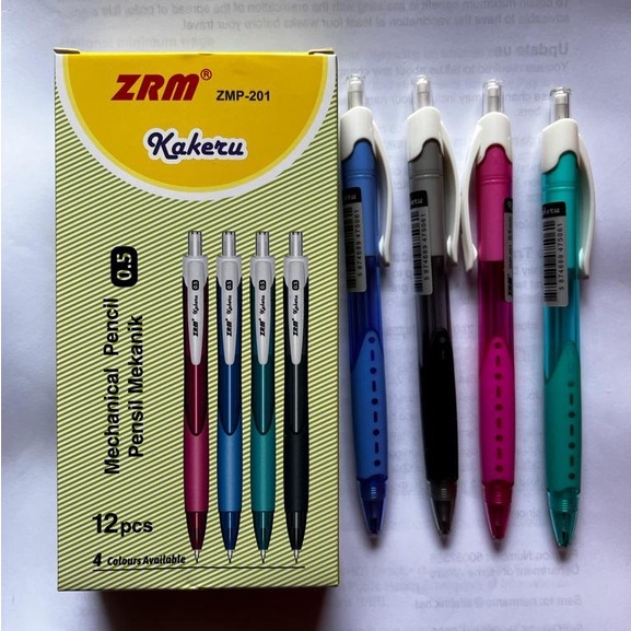 

ZRM Mechanical Pencil / Pensil Mekanik ZMP-201 Kakeru 0.5mm