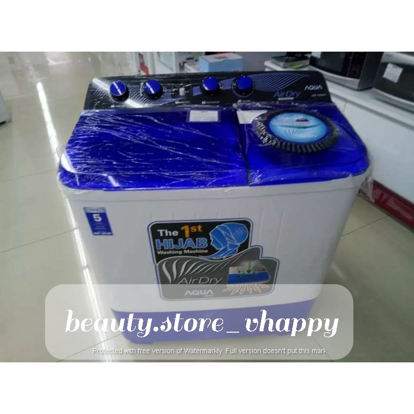 Mesin Cuci 2 Tabung AQUA QW 1050 XT 10 KG Air Dry Function Khusus Jawabarat Jabodetabek (Kota Bandung dan Cimahi Bisa COD)