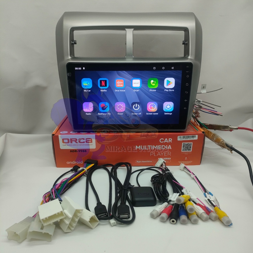 Head Unit Android Orca Eco series  Toyota Agya - Ayla 9 inch Plug And play-2