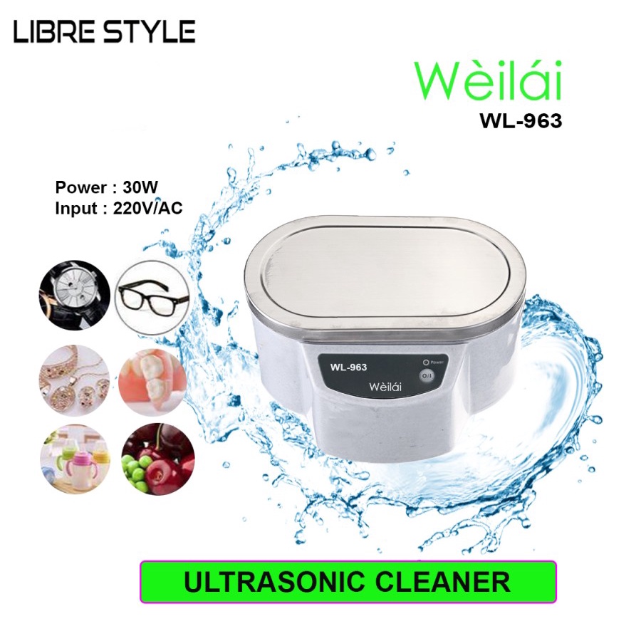 Weilai WL-963 Mesin Ultrasonic Cleaner Jewelry Glasses Cleaning