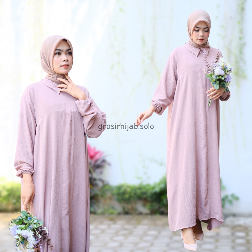 (MGA) GAMIS DIKKWA ATASAN WANITA CRINCLE AIRFLOW