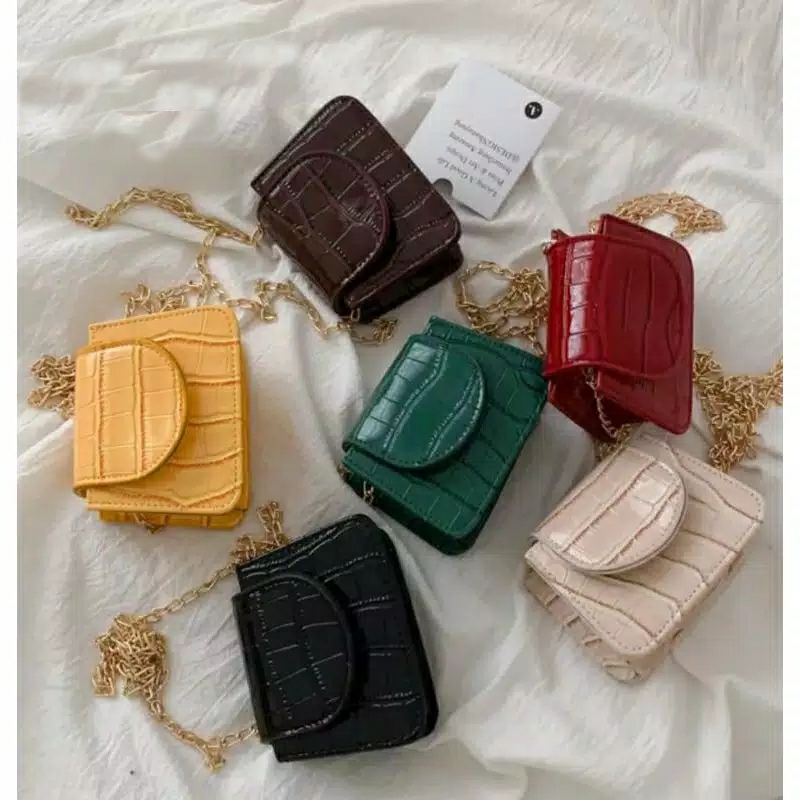 ELISHA MINI BAG tas selempang croco vintage style cewek ALIYA BAG