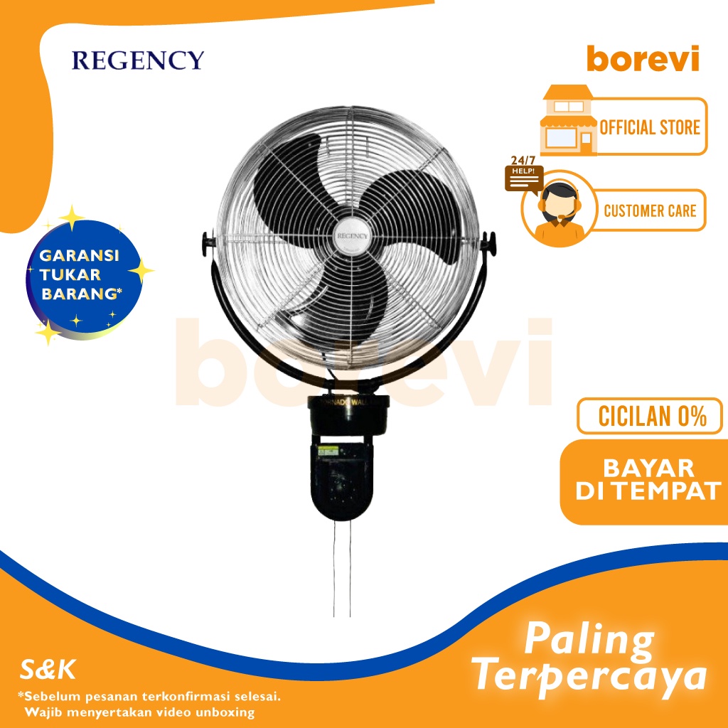 WALL FAN REGENCY ZTW-16 / KIPAS ANGIN DINDING REGENCY