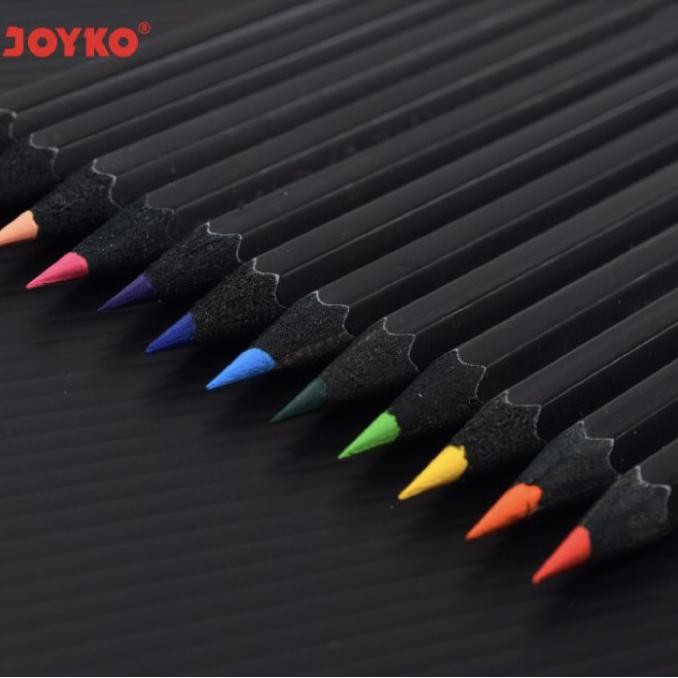 

(PERALATAN MENGGAMBAR) JOYKO PENSIL WARNA KAYU HEXAGONAL GRIP - 24 WARNA CP PROMO
